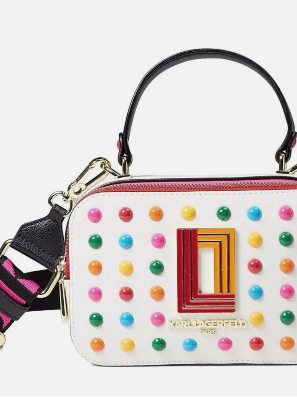 ✨🔴 NWT Karl Lagerfeld Paris Simone Camera Crossbody 🔴✨ - Picture 2 of 6